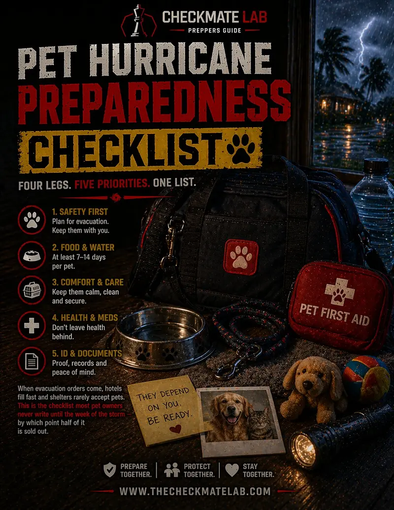 Pet Hurricane Preparedness Checklist