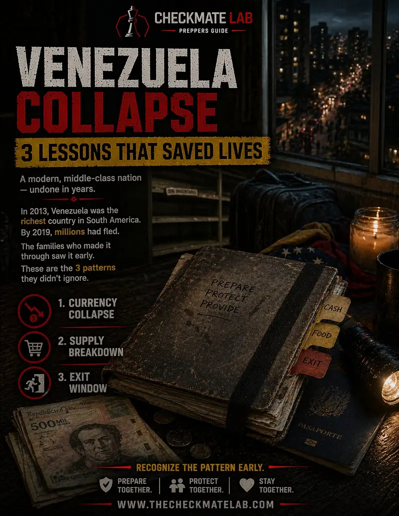 Venezuela Collapse — 3 Lessons That Saved Lives